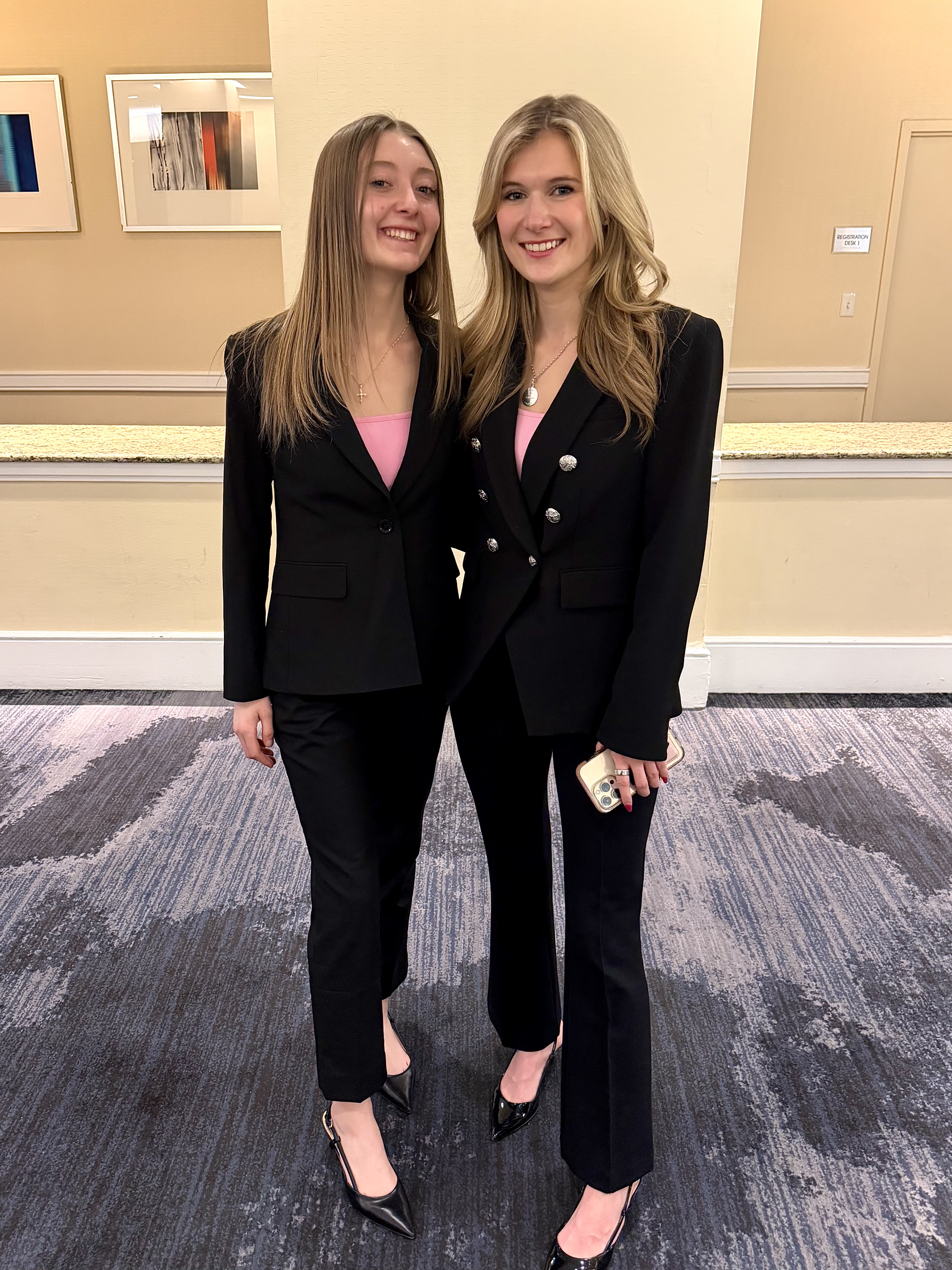 Accurate Marketing team members at a professional event